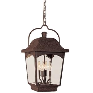 World Imports Lighting 9204-89 Ayrs Outdoor Exterior 4-Light Hanging Lantern, Bronze by 
