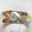 14K Two-Tone Gold Diamond Man's Ring