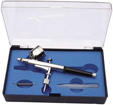Dual Action Gravity Feed Airbrush 0.3mm Gun Spray Art Paint Kit Tattoo Nail Tool