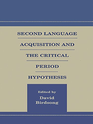 Second Language Acquisition and the Critical Period Hypothesis (Second Language Acquisition Research Series)