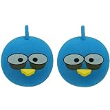 Angry Blue Bird Car Truck SUV Antenna Topper - 2PK 