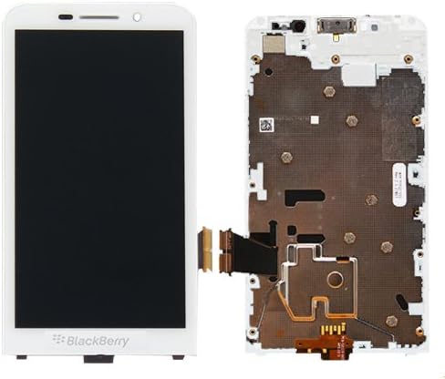 LCD Screen and Digitizer Assembly with Frame For Blackberry Z30 White - All Repair Parts USA Seller