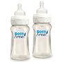 BornFree New Vented Glass Bottle 260ml Twin Pack
