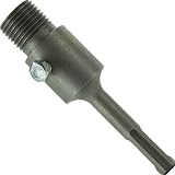 SDS-Plus Shank for Carbide Tipped Masonry Core Bits- Used for Heleta Carbide Core Bits, with Masonry Rotary Hammer Drill