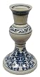 Blue and White Double Happiness Candlestick - Porcelain