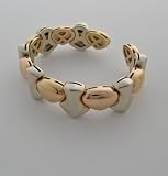 Estate Marina B 18k Yellow And White Gold Cuff Bracelet From The