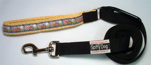 Yellow Dots Air Dog Leash Lead Wide