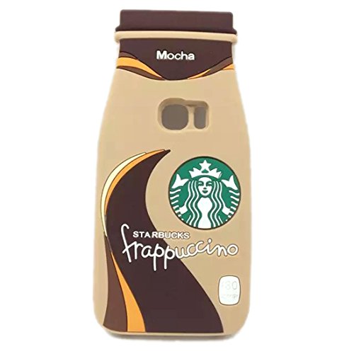 Galaxy S6 Edge Case Silicone,Galaxy S6 Edge 3D Cartoon Cases,WGOOD Cute Lovely Tea Milk Bottle Soft Gel Rubber Silicone Protection Skin Case Cover for Samsung Galaxy S6 Edge