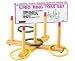 Dick Martin Sports Masrt4 Ring Toss Game 5-peg Base Wood Pegs 4 Plastic Rings