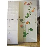 Nasturtium Floral Wall Sticker Decoration - repositionable