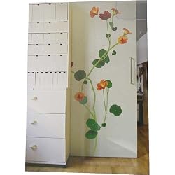 Nasturtium Floral Wall Sticker Decoration - repositionable