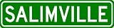 SALIMVILLE Sign - Personalized SALIM Last Name Sign - Aluminum - 6 x 24 Inches