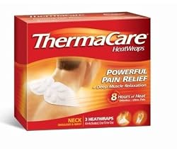 ThermaCare Air-Activated Neck, Shoulder and Wrist HeatWraps, Powerful Pain Relief Plus Deep Tissue Relaxation - NEW shape for improved fit - 9 HeatWraps