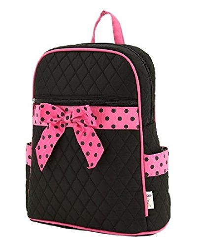 Belvah Quilted Solid Pattern Medium Backpack Style Handbag (11 x 13 x 4.5)- Choice of Colors