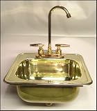 Brass Bar Sink  Gold Faucet Set from Barclay