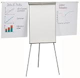 MOB Flipchart mit 2 Seitenarmen - 180x68cm - magnetisch, beschriftbar, höhenverstellbar