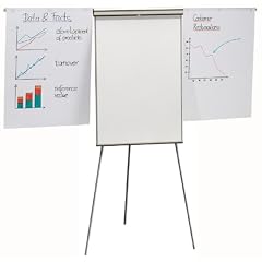 MOB Flipchart mit 2 Seitenarmen - 180x68cm - magnetisch, beschriftbar, h�henverstellbar