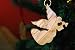 Olive Wood Herald Angle Christmas Ornament Glossy Finish (2.75