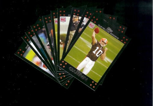 2007 Topps Cleveland Browns Football Cards Team Set (10 Cards) - Includes Brady Quinn Rookie Card, Braylon Edwards and Jamal Lewis