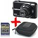 eHome Bundle: Fuji L55 black Digital Camera +4GB +Case (Fujiflim Finepix L55, 12MP, 3xOptical Zoom, 2.4" LCD, Li-ion Rechargeable Battery)