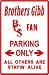 BGS FAN PARKING sign * street music gibb rock Image