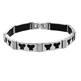 Stainless Steel with Butterfly Cut-out Bracelet