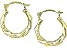 14KT Small Wavy Hoop 14KT GOLD