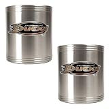 NHL Anaheim Ducks Two Piece Stainless Steel Can Holder Set- Primary Logo