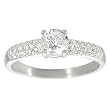 Sterling Silver Round-cut Cubic Zirconia Ring