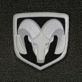 Grey Carpet Two Front Mats 2005-2010 Dodge Dakota Custom-made Logo Floor Mats