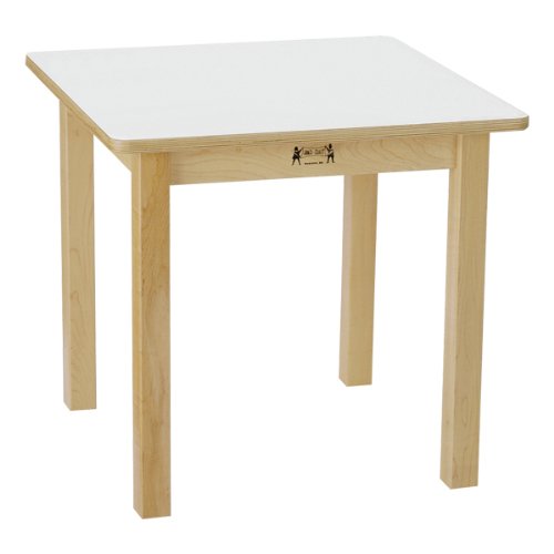 Jonti-Craft Square Baltic Birch Activity Table - White Top