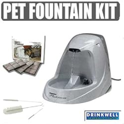 Drinkwell Platinum Pet Fountain Starter Set with Cleaning Kit and Replacement Filters