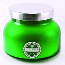 Aspen Bay Capri Blue 20 oz Green Jar Candle - Aloha Orchid