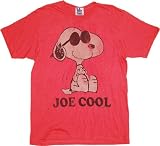 Junk Food Peanuts Snoopy Joe Cool Licorice Red Adult T-shirt Tee