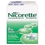 Nicorette-Nicotine Coated Gum 2mg, 190 Pieces Fresh Mint