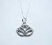 Lotus Necklace Jewelry Sterling Silver Yoga Charm 18"