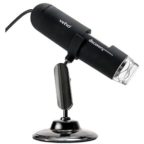 Veho VMS-004 Discovery Deluxe USB Microscope with x400 Magnification & Flexi Alloy Stand