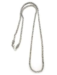 Sterling silver chain necklace, Borobudur Collection I - Hand Made Sterling Silver Chain Necklace