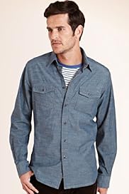 North Coast Pure Cotton Long Sleeve Chambray Shirt T Shirt Set