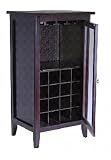WINSOME TRADING-92522-Wine Cabinet w/Glass Door