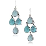 Lucky Brand Campania Ears Silver-Tone Blue Set Ston