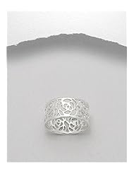 Rose Ring In 92.5 Sterling Silver