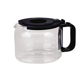 4 each: Universal Oneall Replacement Carafe 10 12 Cup Capacity (GL220BK) by Medelco