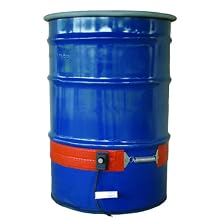 BriskHeat DPCS15 DPCS Standard Heavy Duty Poly Drum Heater, Fits 55-Gallon Poly Drums, 2-Layer Reinforced Silicone Rubber, W x L: 4 x 70-Inch, Diameter, 22.3-Inch, 120VAC