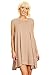 Alexander + David Womens Loose Trapeze Dress - Sleeveless Crewneck Tunic