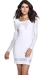 Nylon/Polyester/Spandex Long Sleeves Cocktail Spring Club Dress/Evening Dress/Wedding Dress 