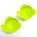 from CE Cookware 2 Pack Green Silicone Egg Poaching Poacher