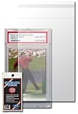 BCW Resealable Graded Card Sleeve - 3 3/4 X 5 1/2 - (5 Pack) Baseball, Football, Basketball, Hockey, Golf, Single Sports Cards Top Load - Sportcards Card Collecting Supplies