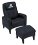 Sports Fan Products 2510-UNC North Carolina College TeamSeats Leather Casual Chair and Ottoman