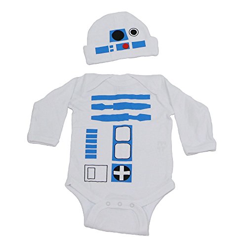 R2D2 Baby Graphic Long Sleeve Bodysuit Set